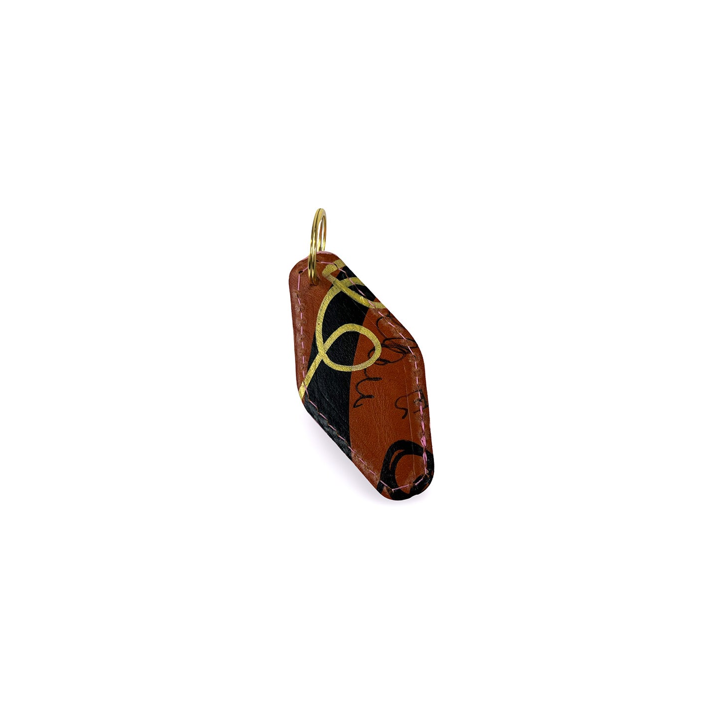 Honeymouth x Where is Frances Hotel Keychain-Chestnut
