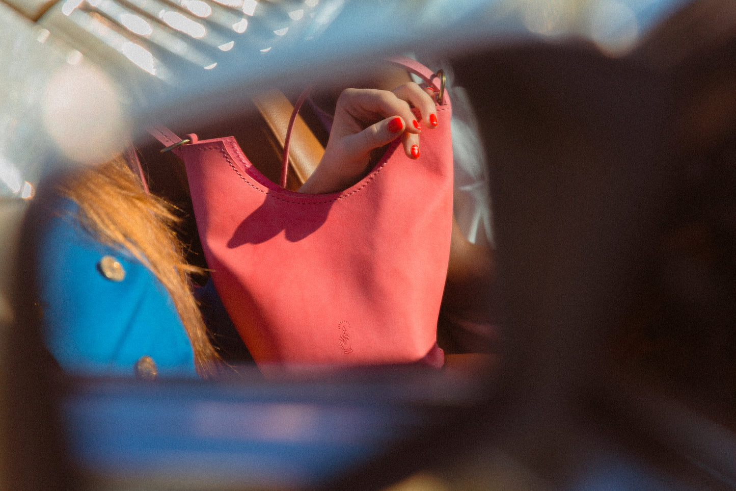 Phoebe Crossbody Tote - Pink Salt