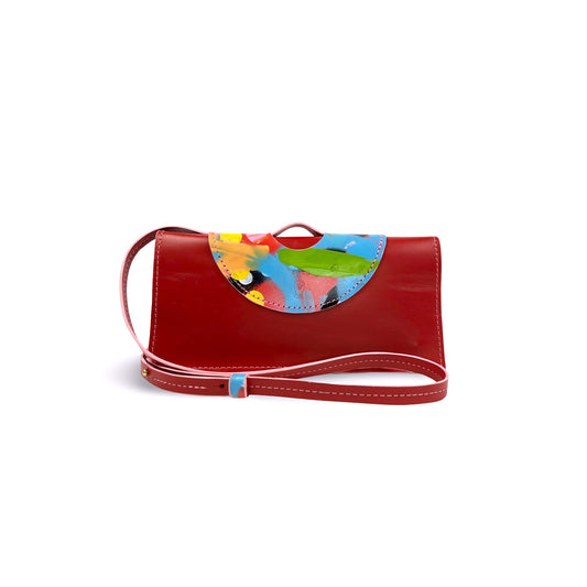 Honeymouth x Where is Frances Jaclyn Convertible Crossbody-Cherry II