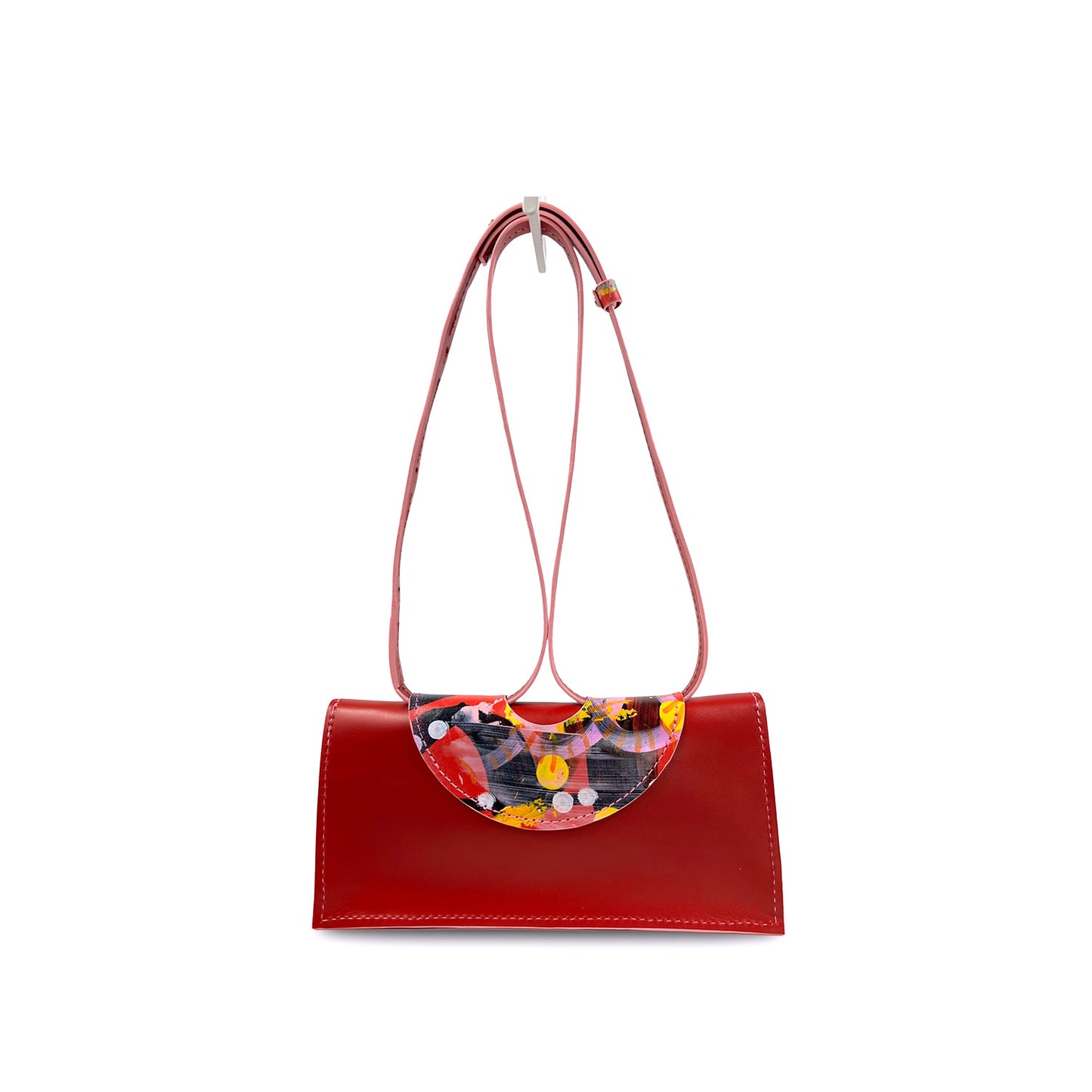 Honeymouth x Where is Frances Jaclyn Convertible Crossbody-Cherry II