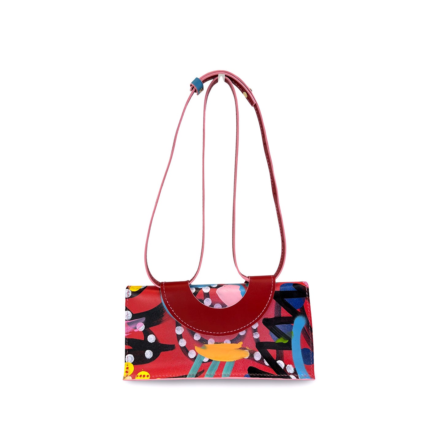 Honeymouth x Where is Frances Jaclyn Convertible Crossbody-Cherry I