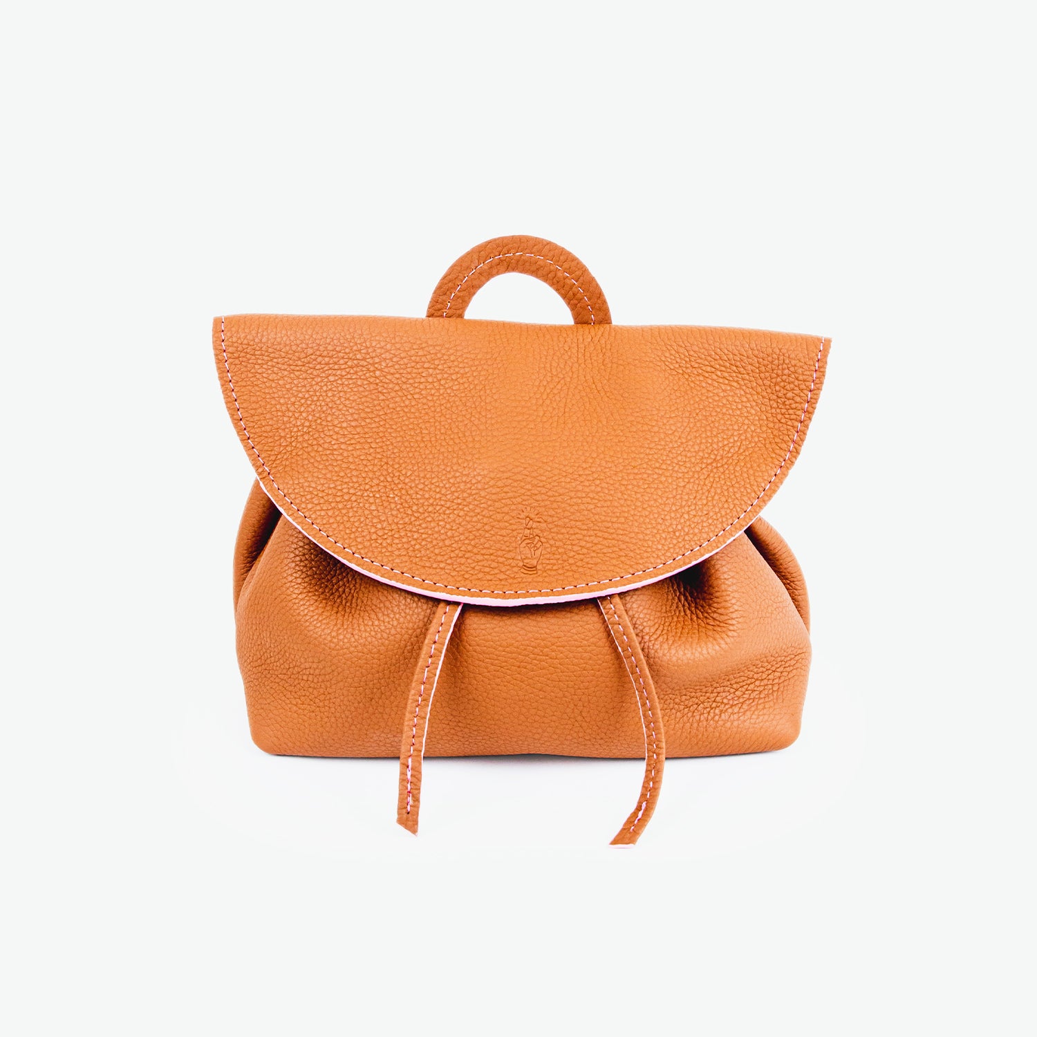 caramel leather backpack Bea Backpack
