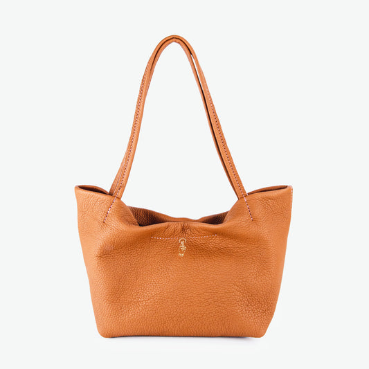 Carly Tote - Pebbled Caramel