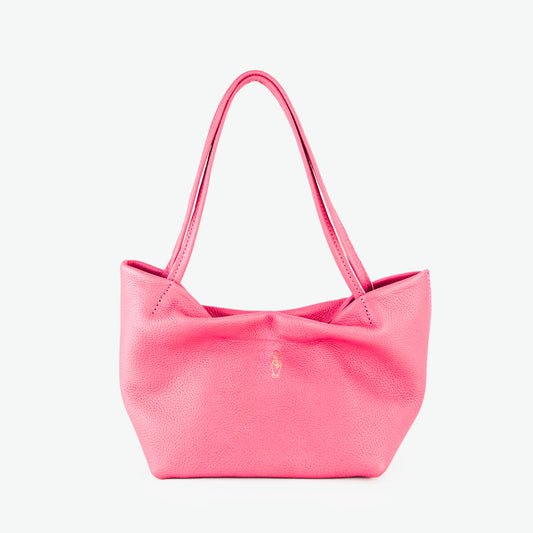 Carly Tote - Pebbled Bubblegum