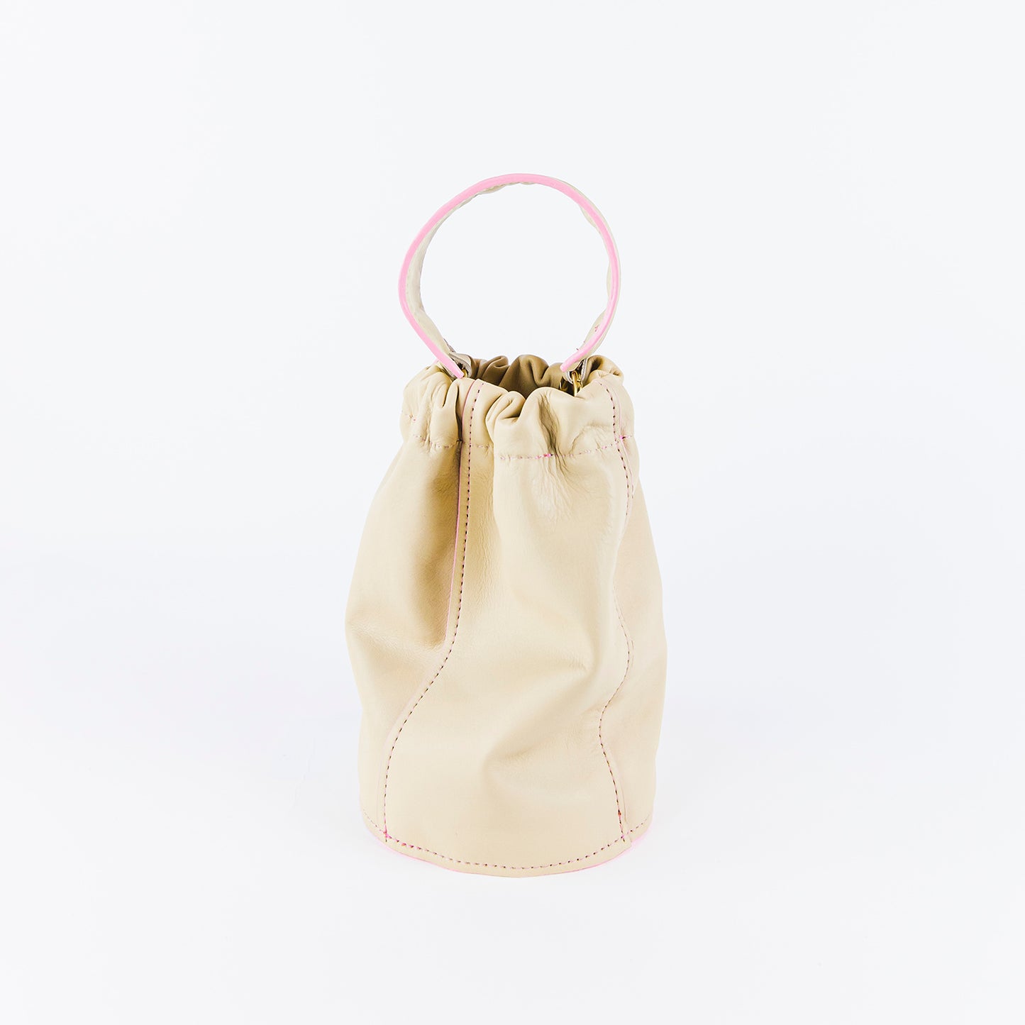 tan bucket bag, designer leather bucket bag, crossbody bucket bag