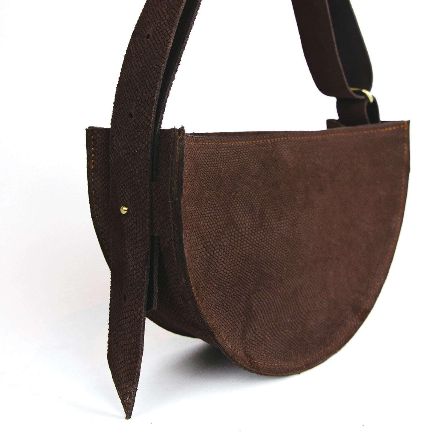 The Cleo Handbag - Brown Anaconda
