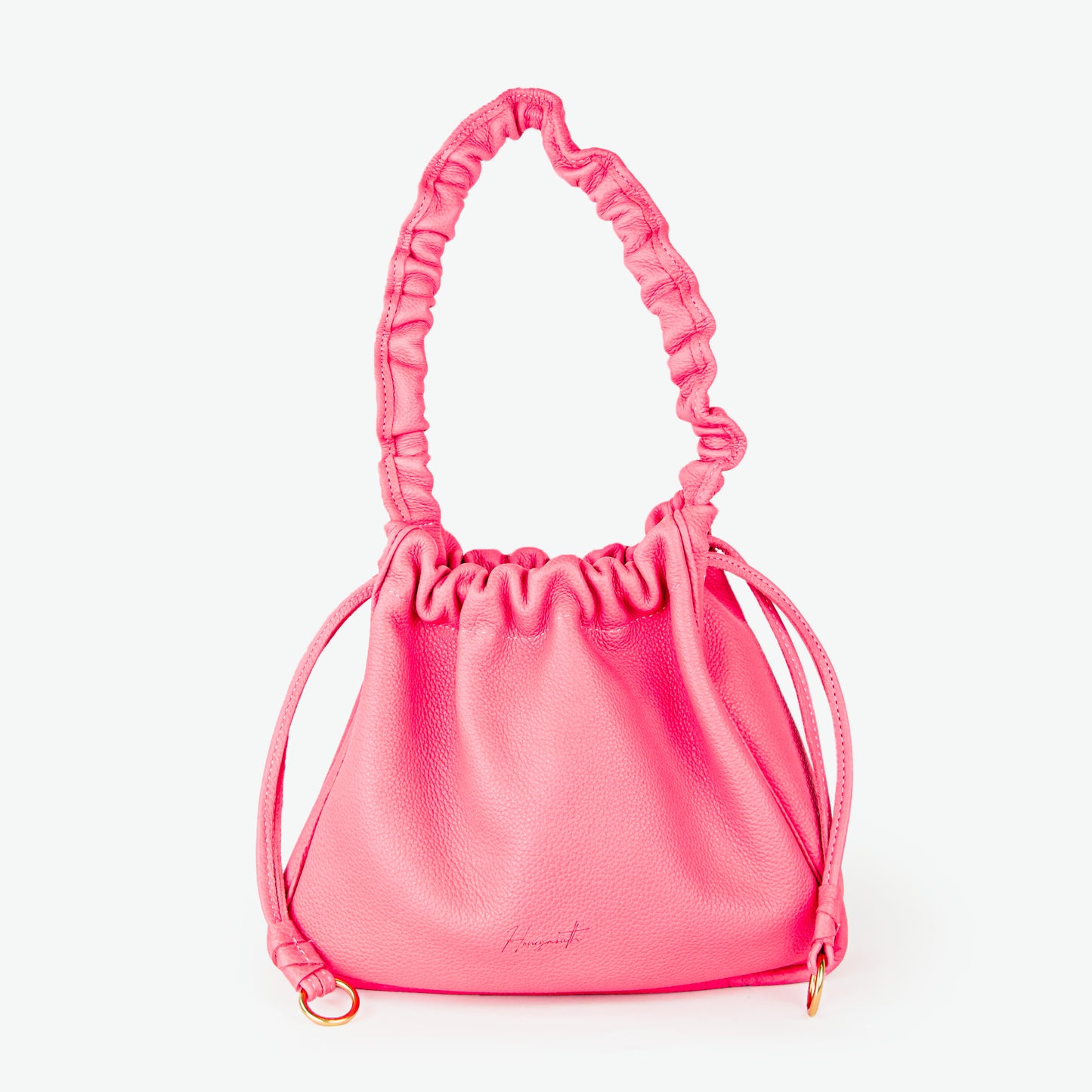 pink leather hobo bag, ally hobo bag