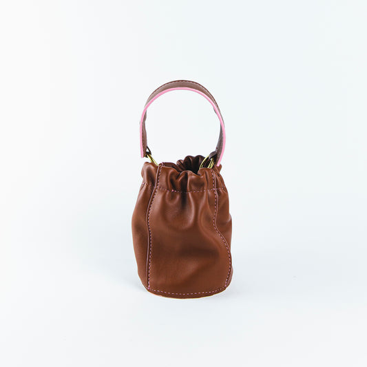 Mini Elodie Puff Bag - Cocoa