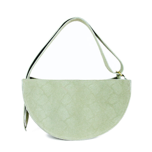 The Cleo Handbag - Mint Anaconda